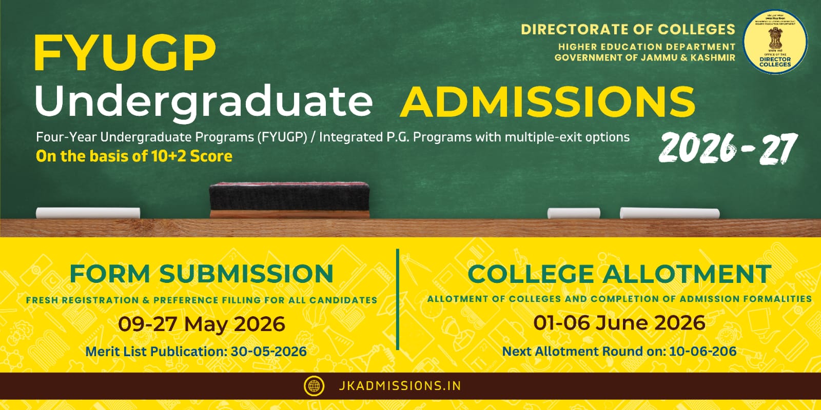 Admission Sem-1 2026-27